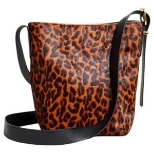 Madewell the essential mini Leopard Print Bucket Bag/animal print